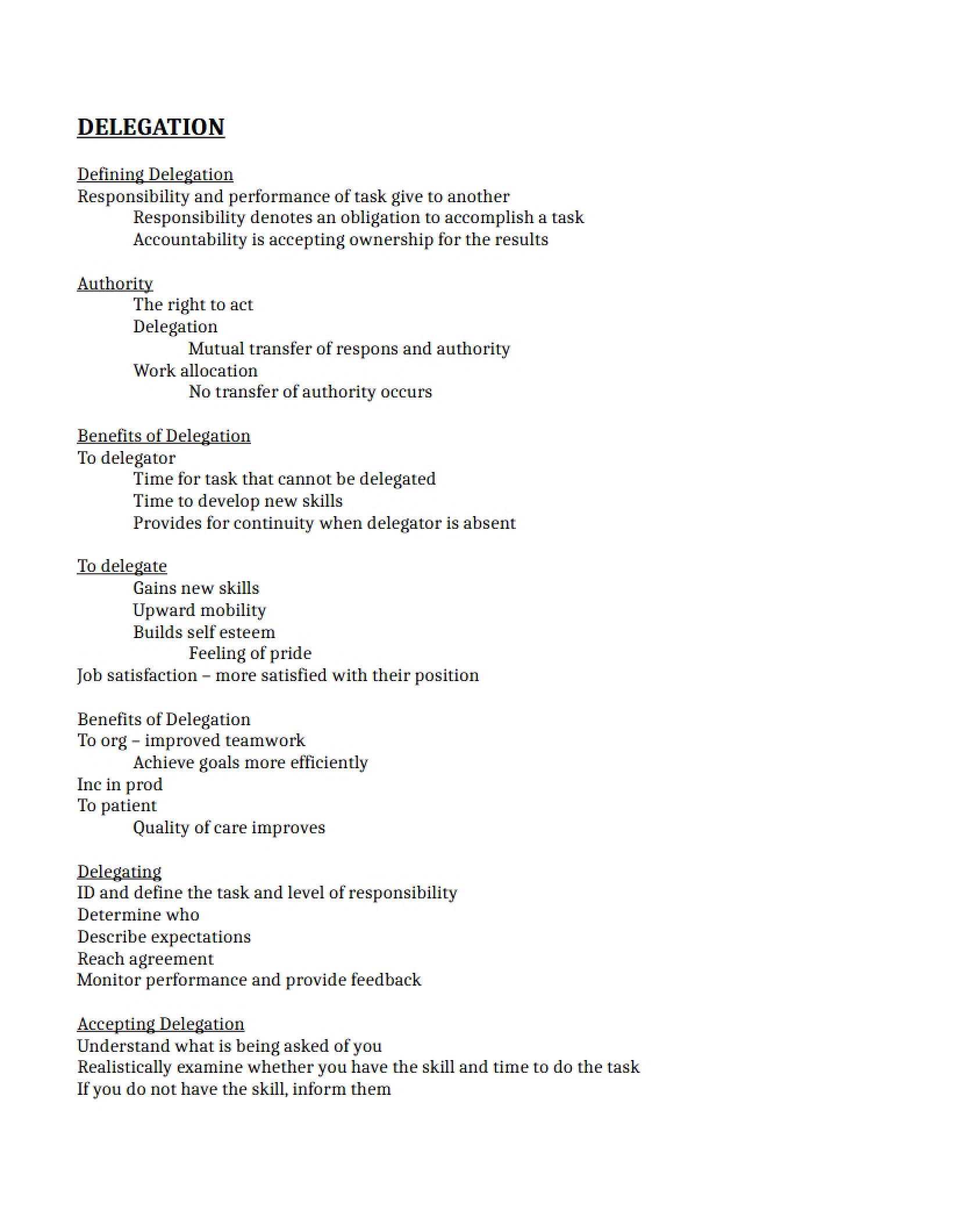 Leadership Exam Two Notes