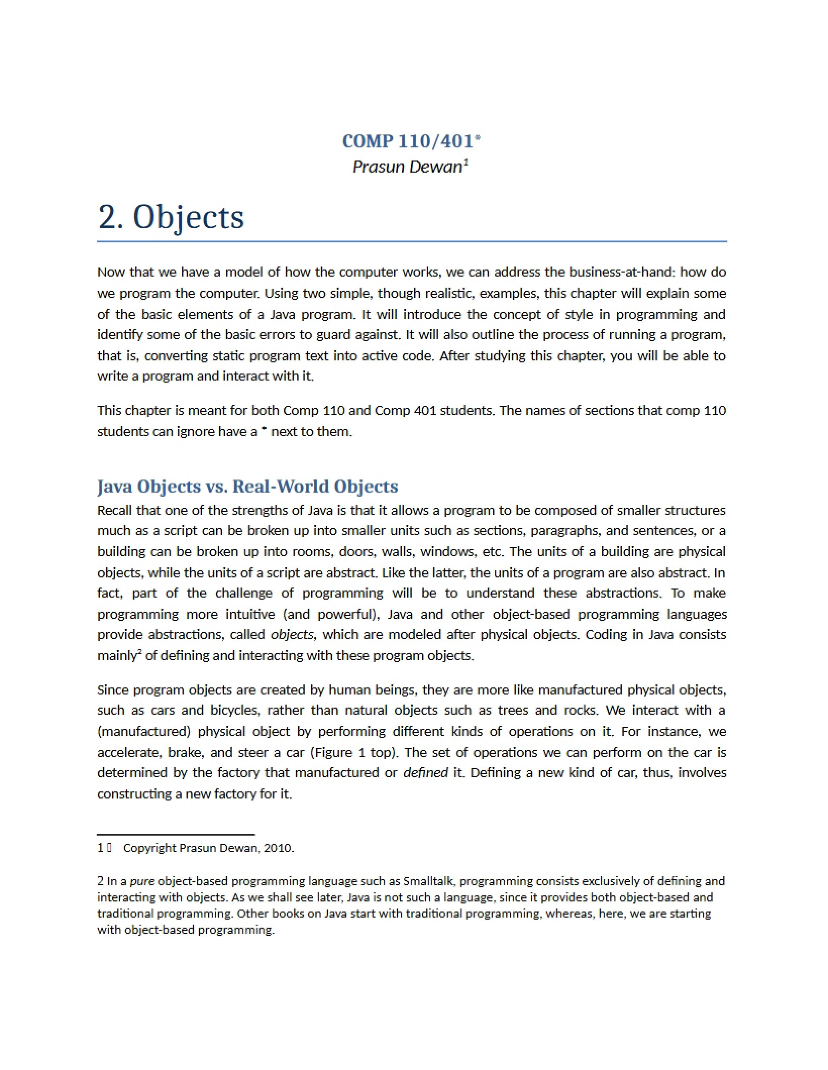 Object-Oriented Concepts