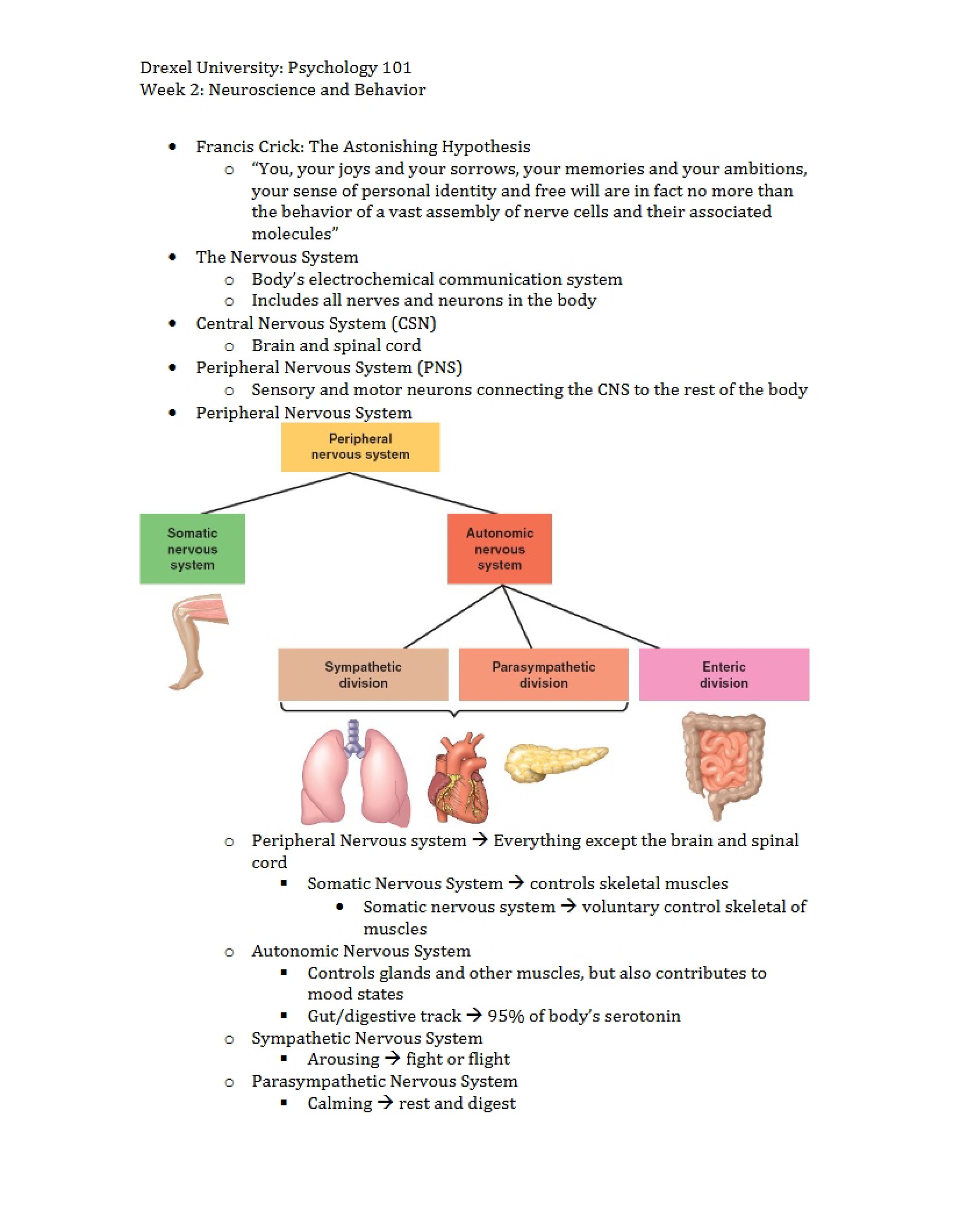 Behavior and Neuroscience (Week Two)