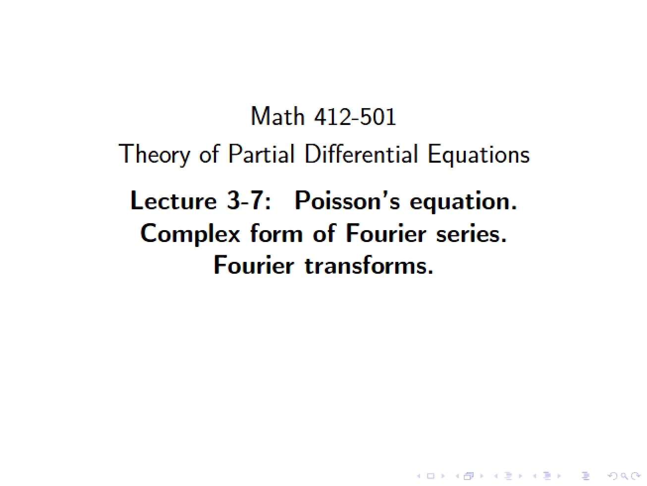 Lecture Three, Part Seven (Web Version)