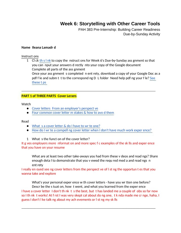 Week 6 Assignment (PAH 383)