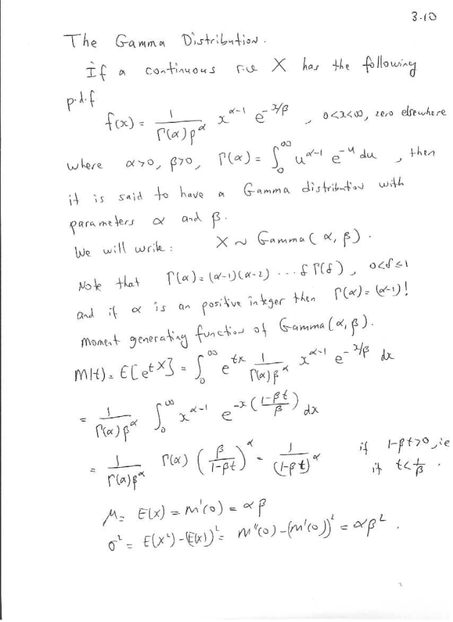Notes on Section 3-2