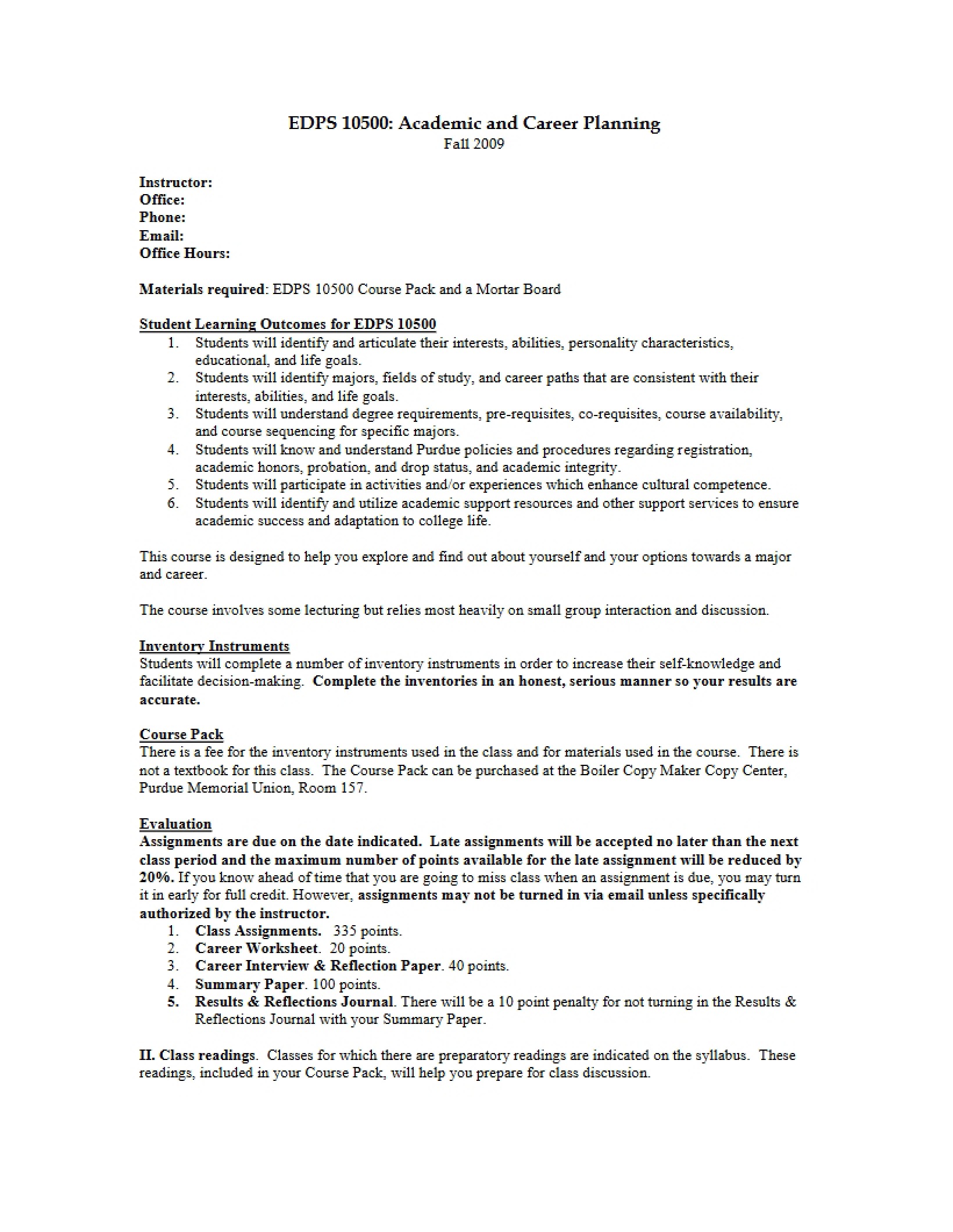 Syllabus