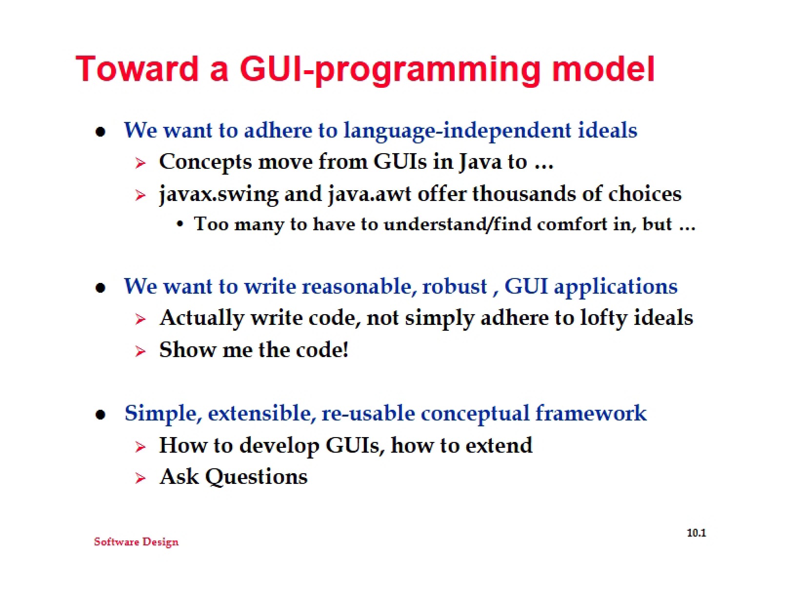 Software Design Lecture - 4 Pages