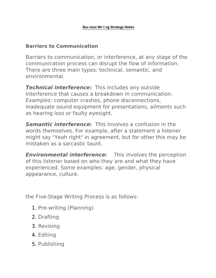 Types of Barriers to Communication and Their Impact