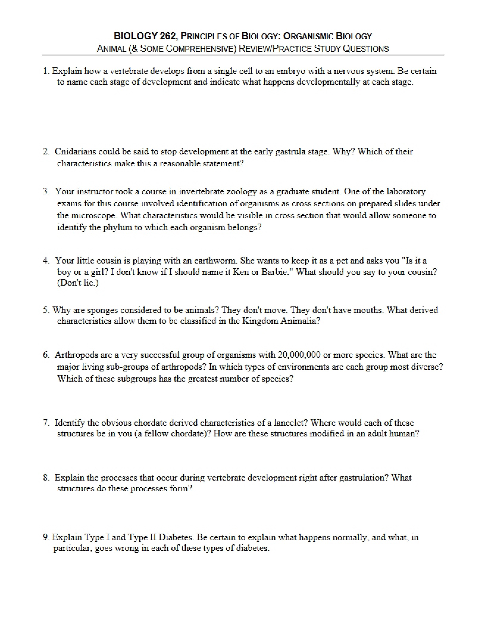 Guide for Study