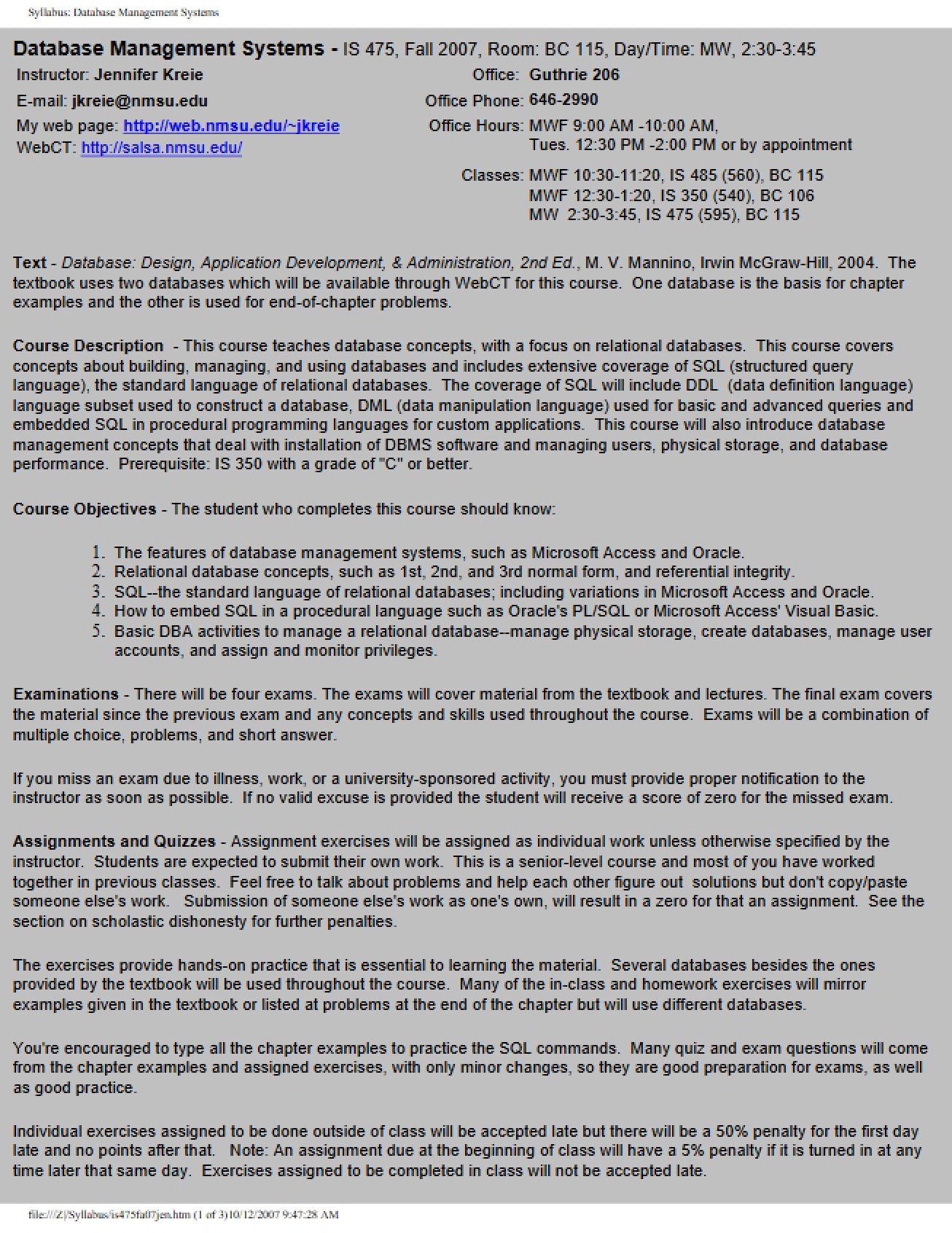 Principles of Database Management Systems