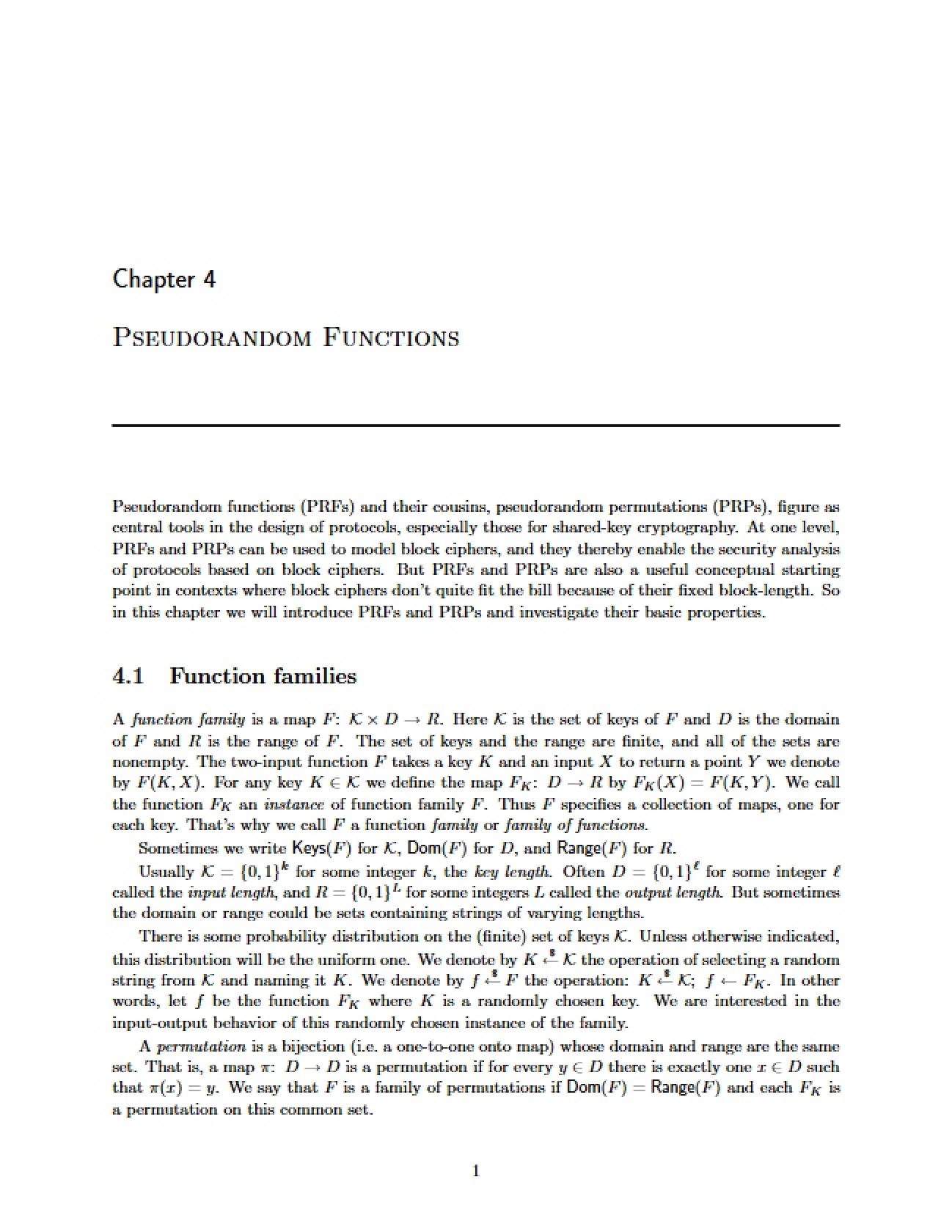 Mathematical Pseudorandom Functionality