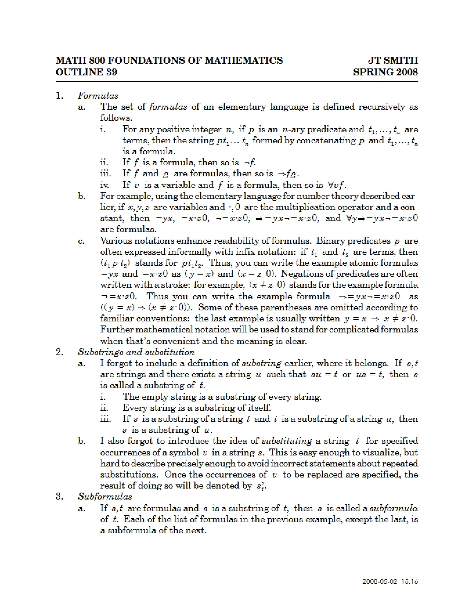 Foundations Outline 39