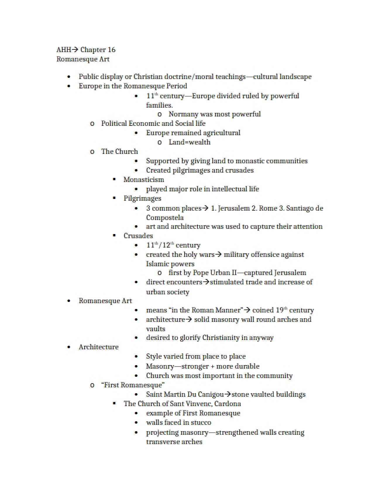 Art History Chapter Sixteen
