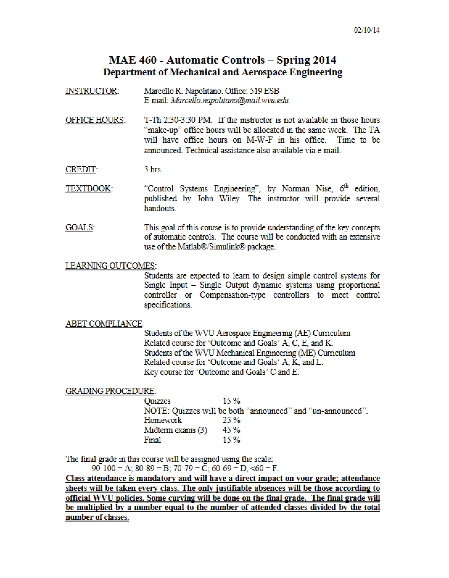 Syllabus Document