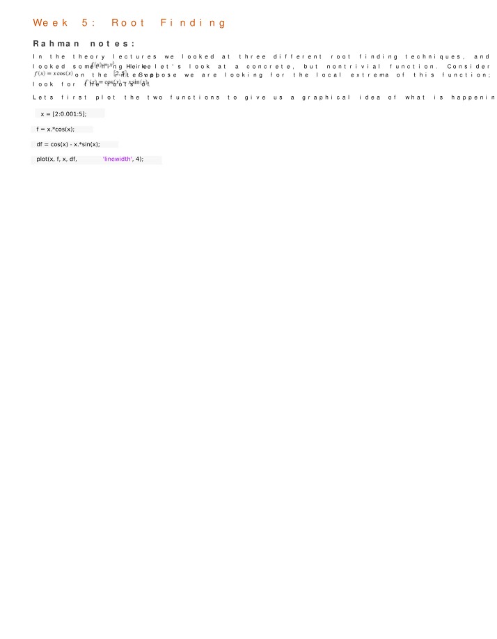 Week 5 Matlab Code