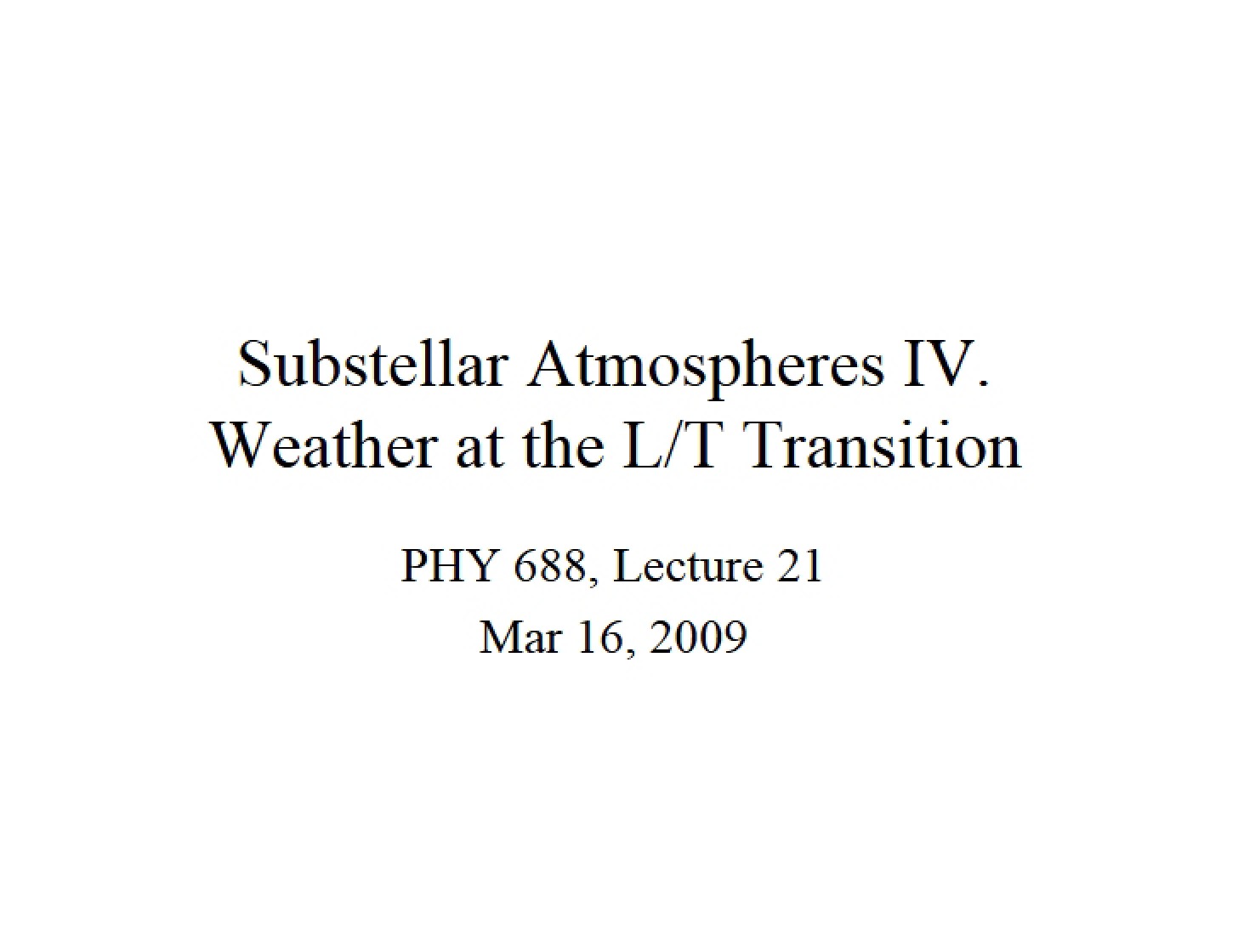 Part IV Substellar Atmospheres