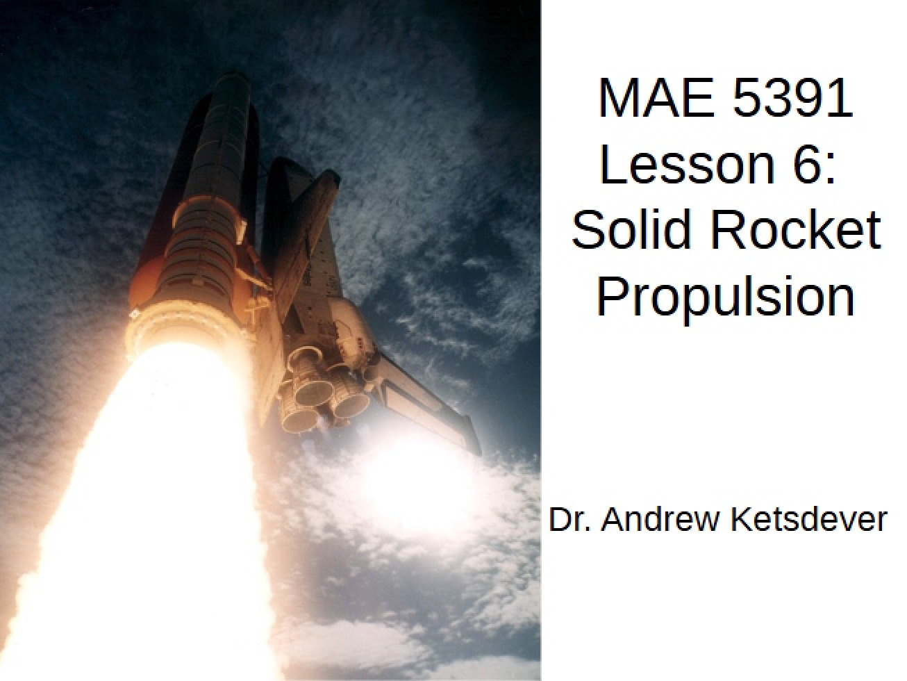 Overview of Solid Rocket Propulsion