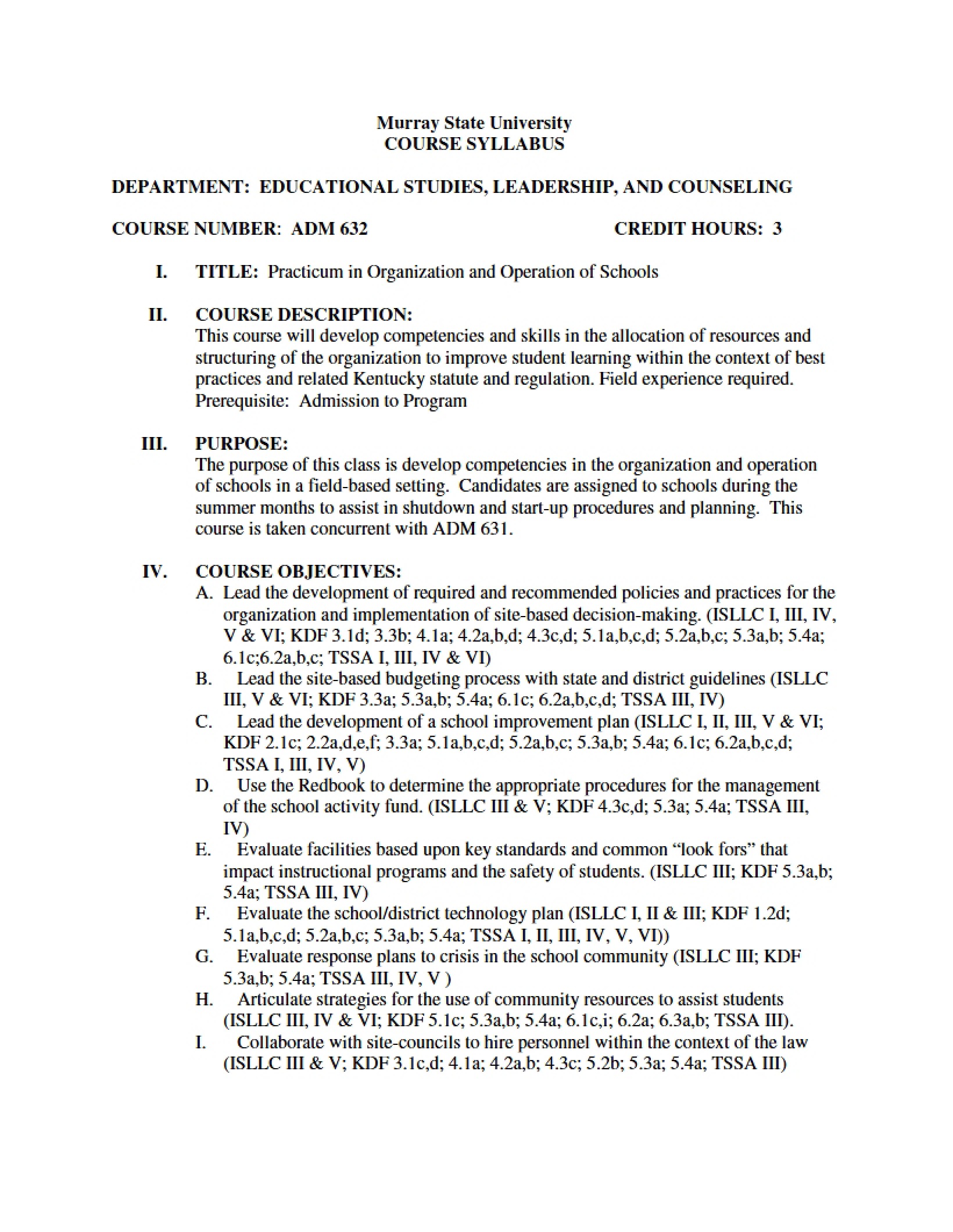 Syllabus - ADM 632