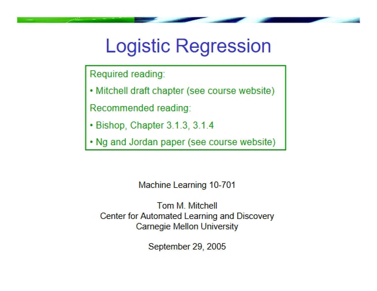 Logistic Regression Guide