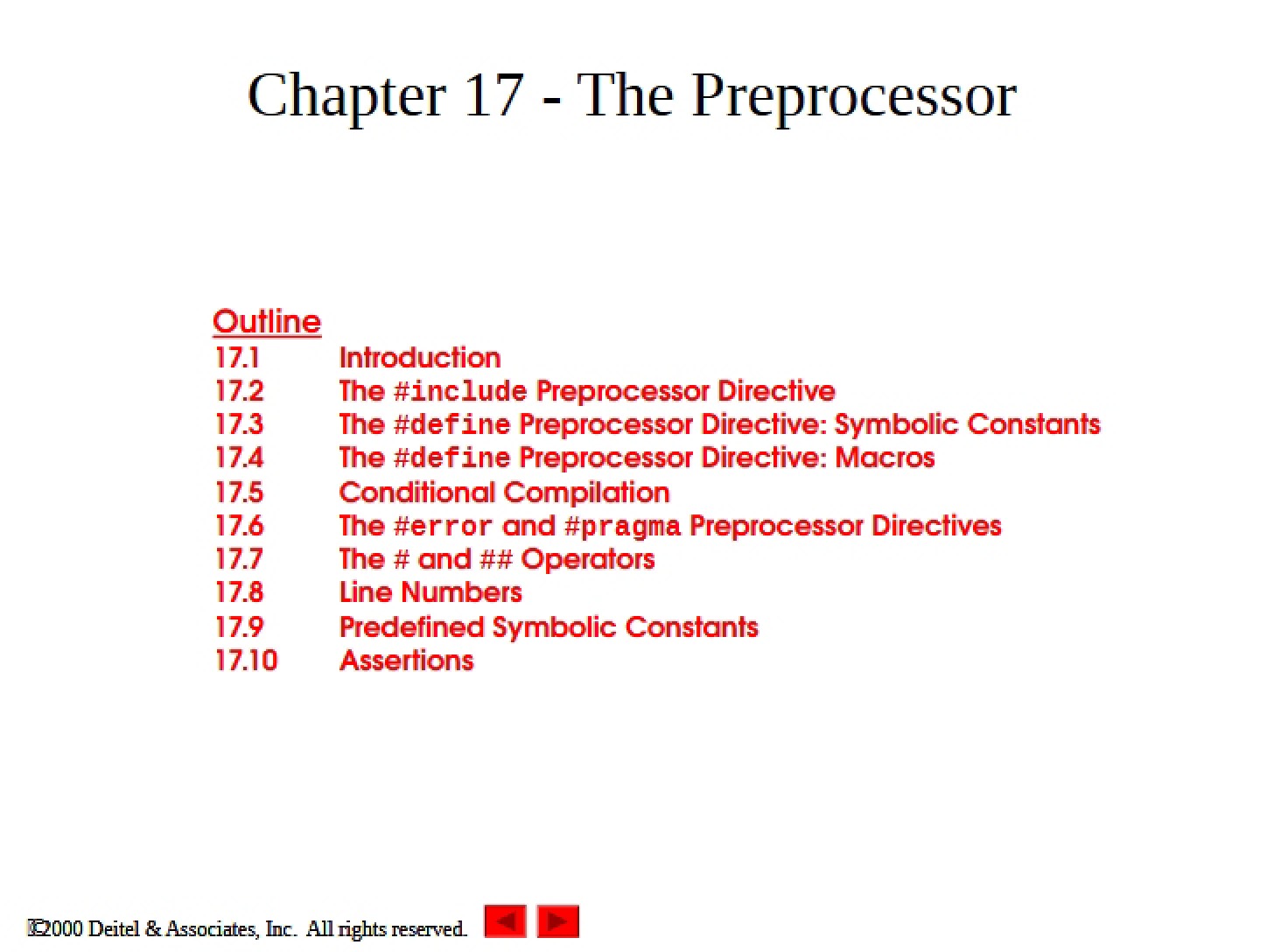Preprocessor Concepts