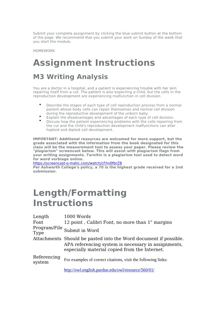 Writing Analysis for M3