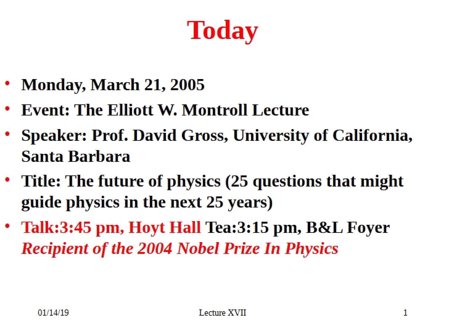 Hydrogen Atom Notes (Lecture 17)