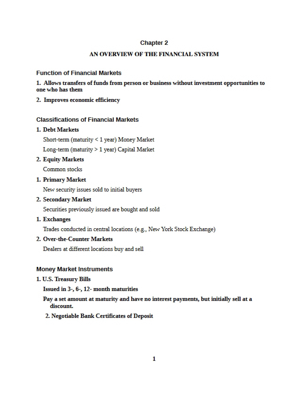 Financial System Overview
