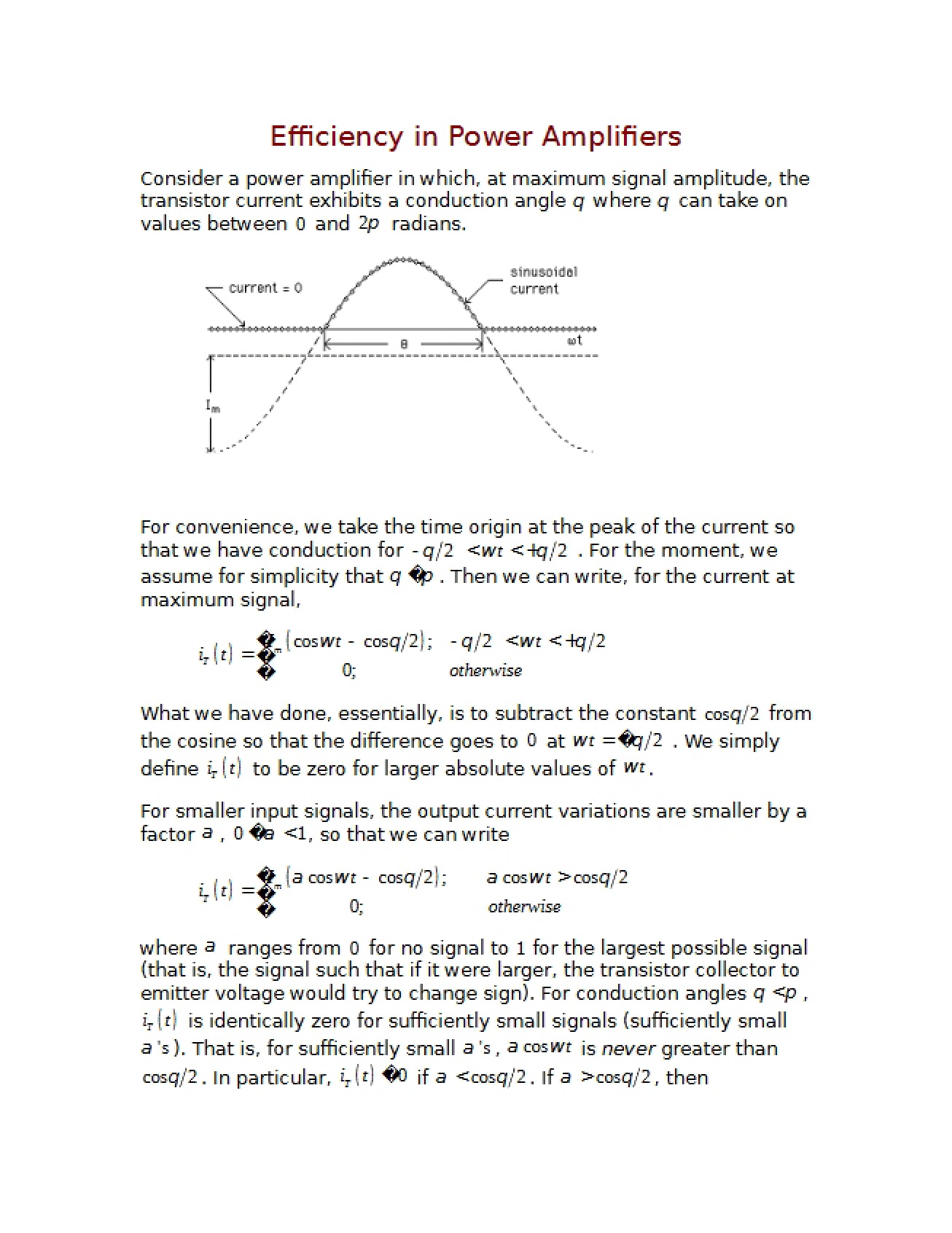 Power Amplifier Efficiency
