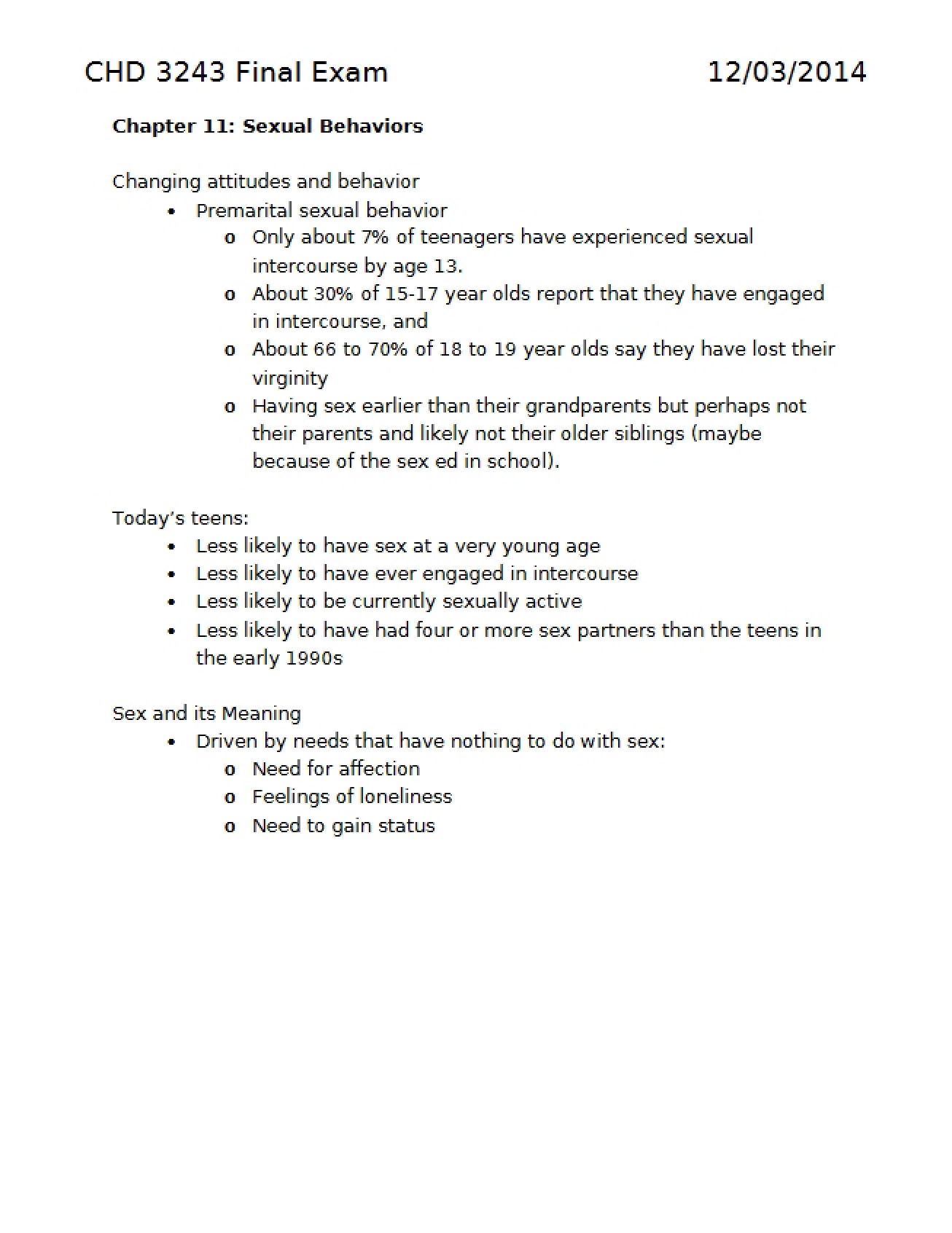 Final Examination