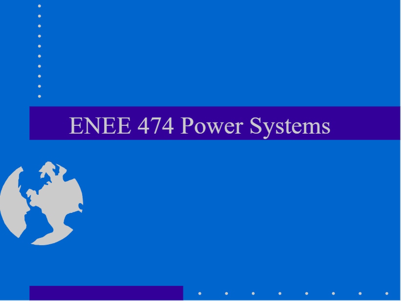 Power Systems Overview