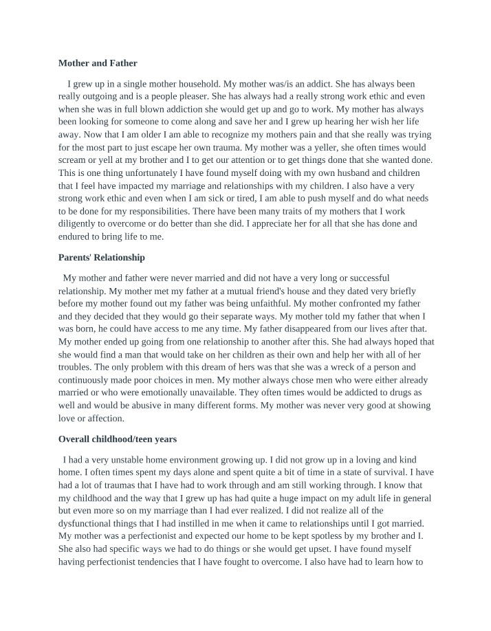 Impact of a Dysfunctional Parental