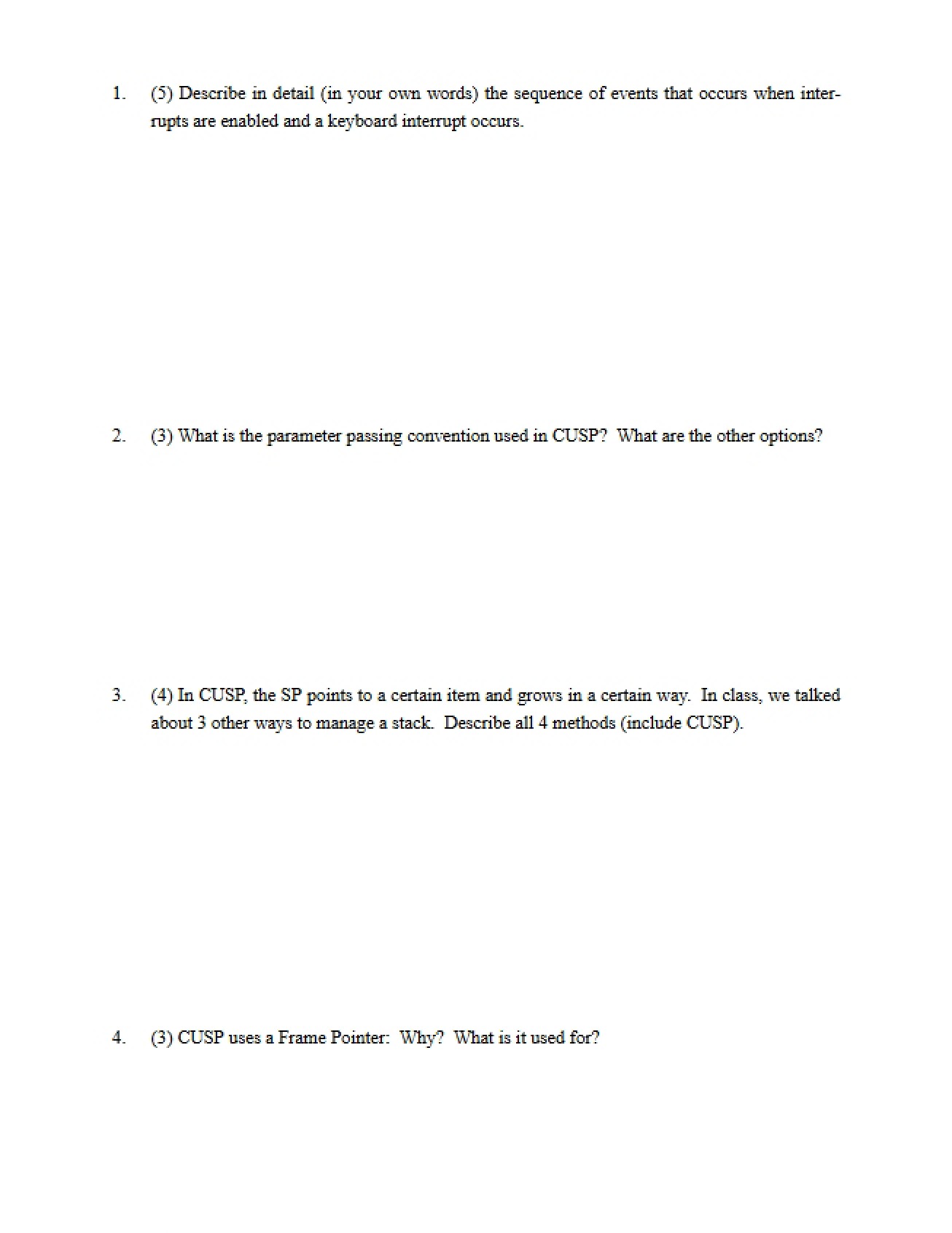 Midterm Assessment I