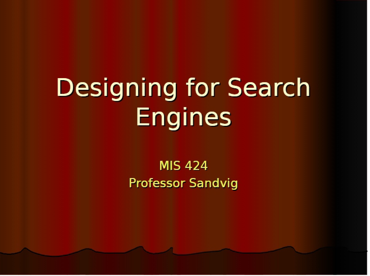 Search Engine Design Principles