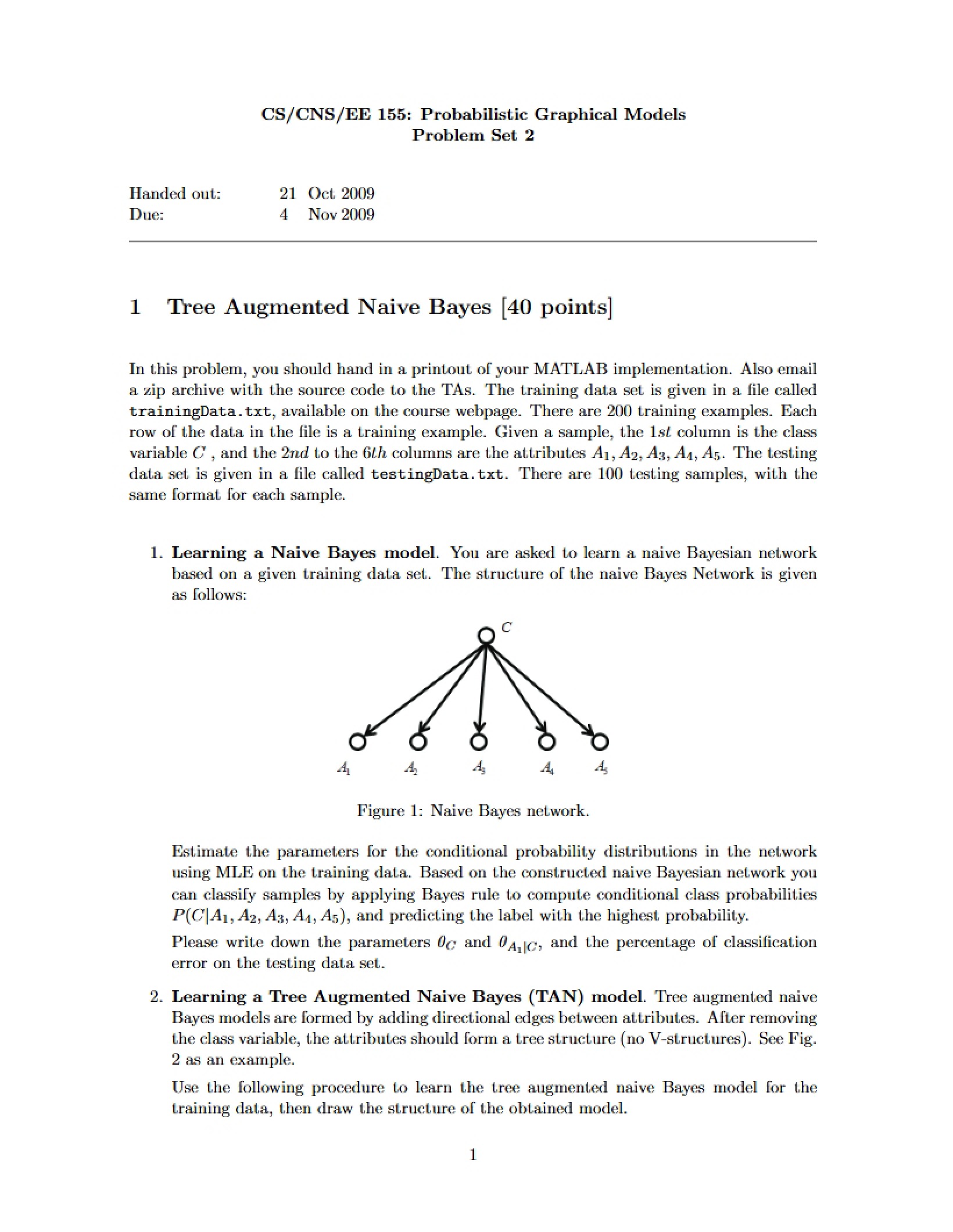 Probabilistic Graphical Models Concepts