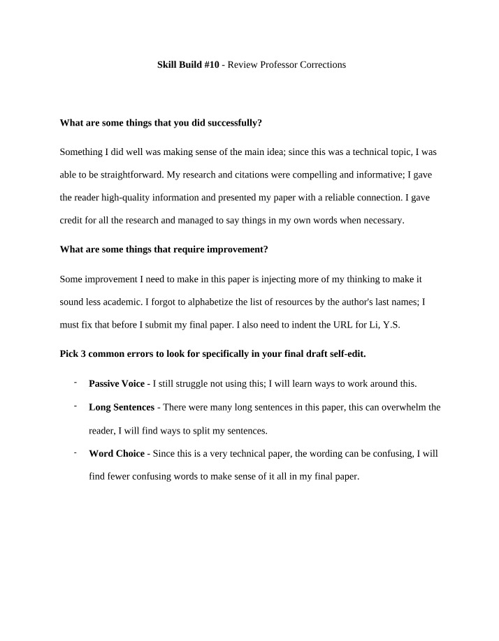 Correcting Errors and Enhancing Academic Writing