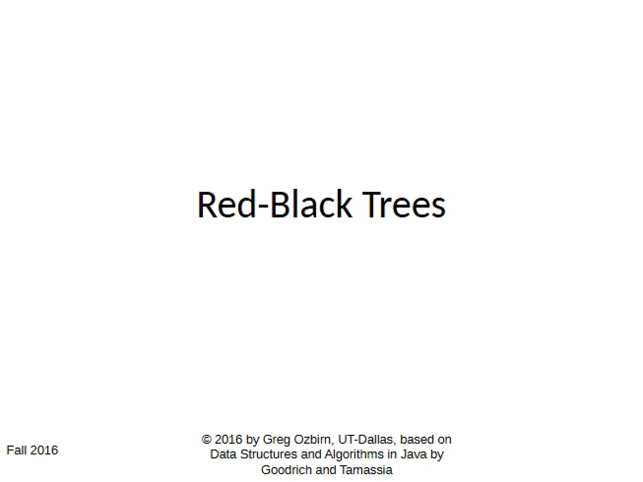 Trees Red-Black