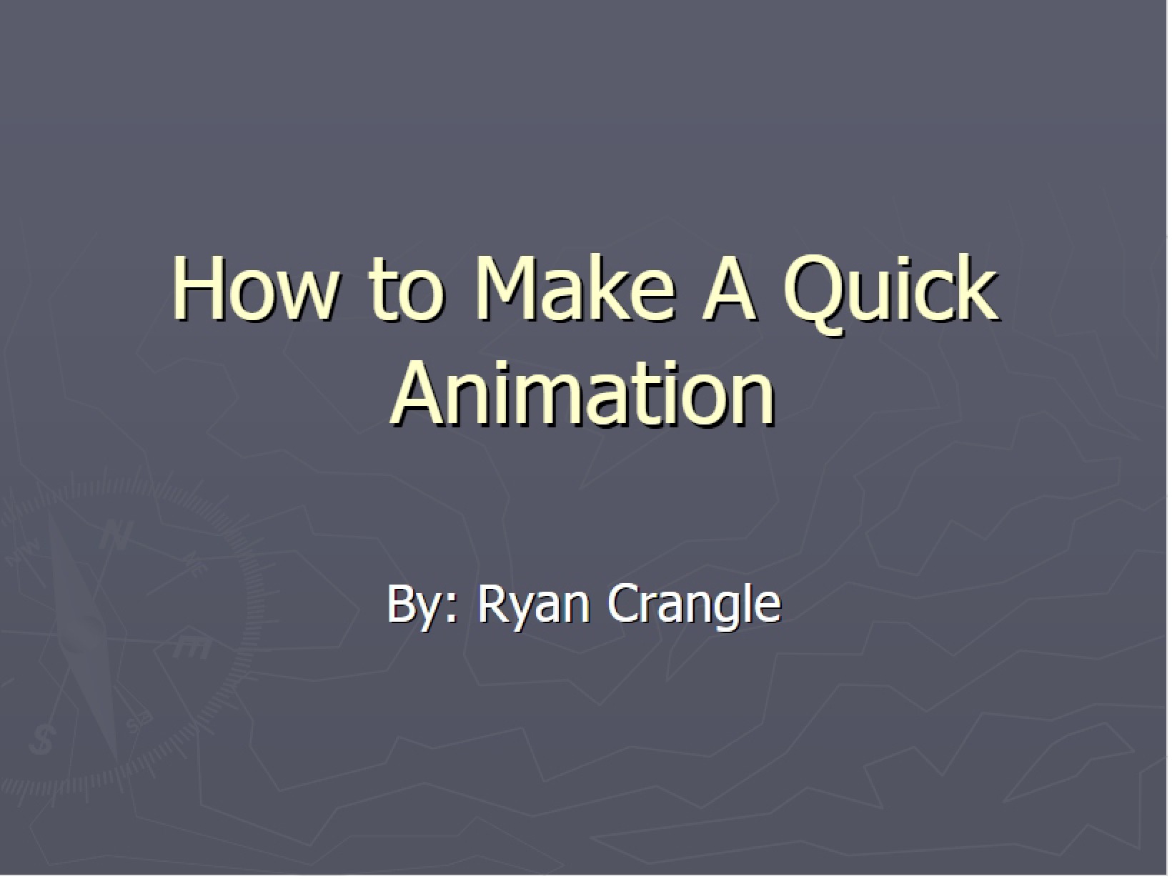 Quick Animation Creation