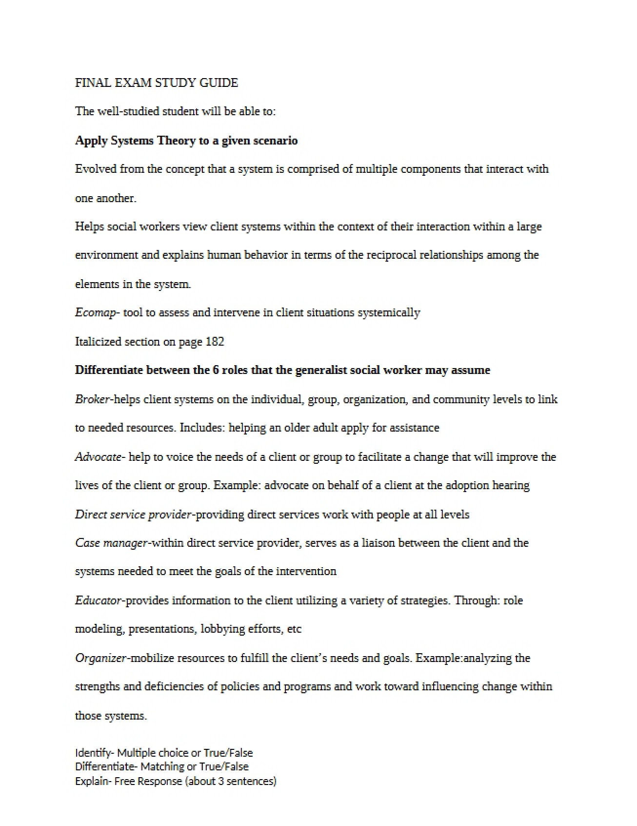 Final Review