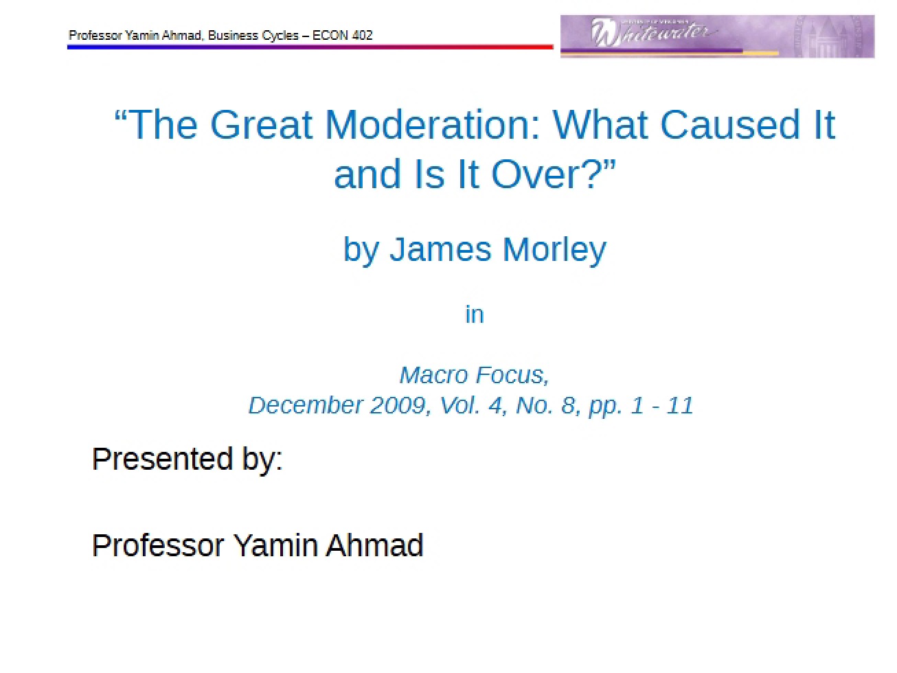Moderation (The Great)