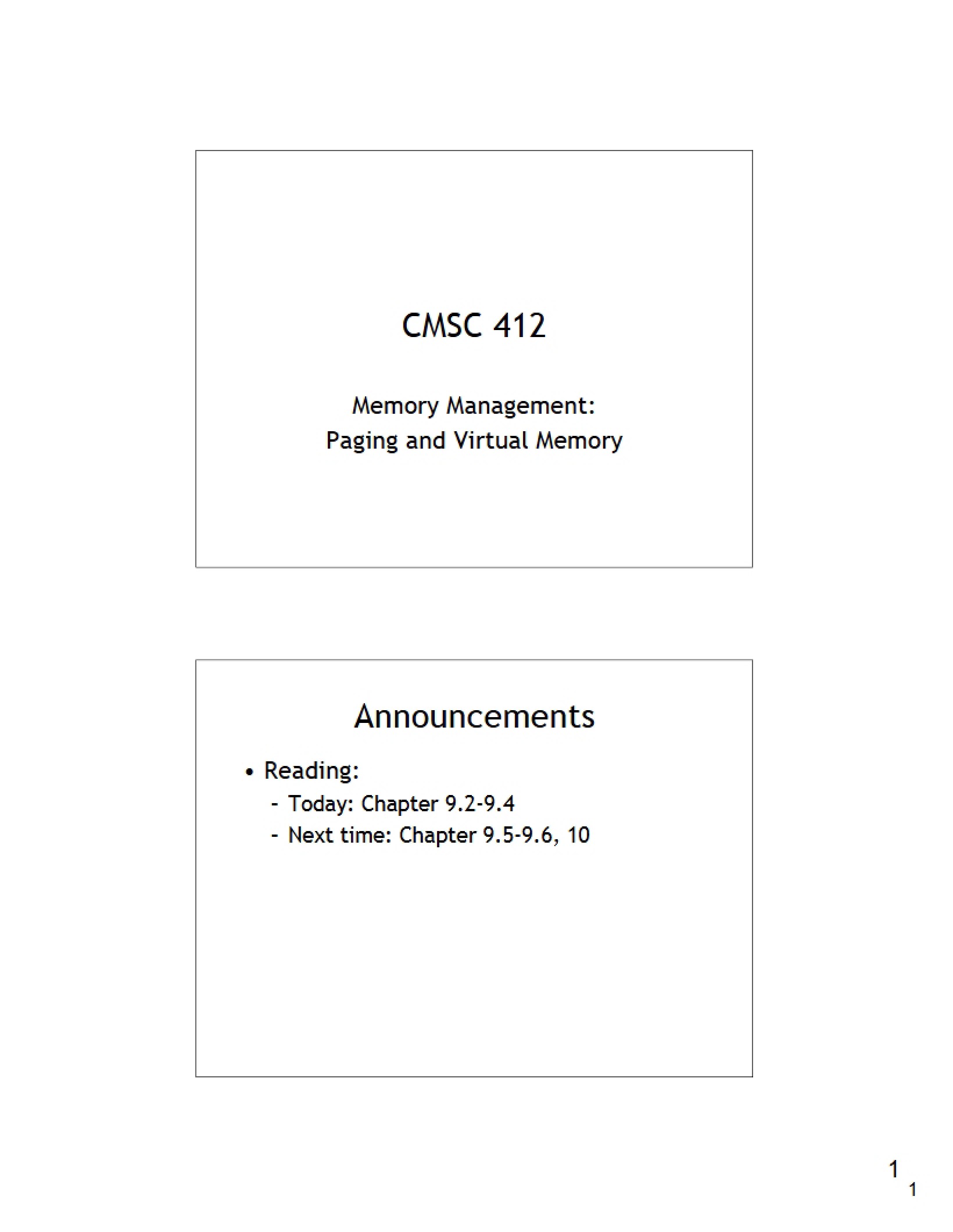 Virtual Addressing and Page Management