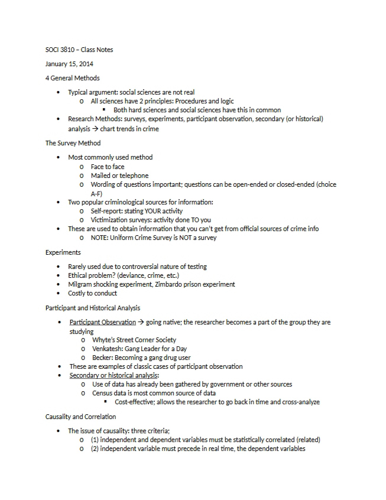Notes from January 15, 2014 (Part 2)