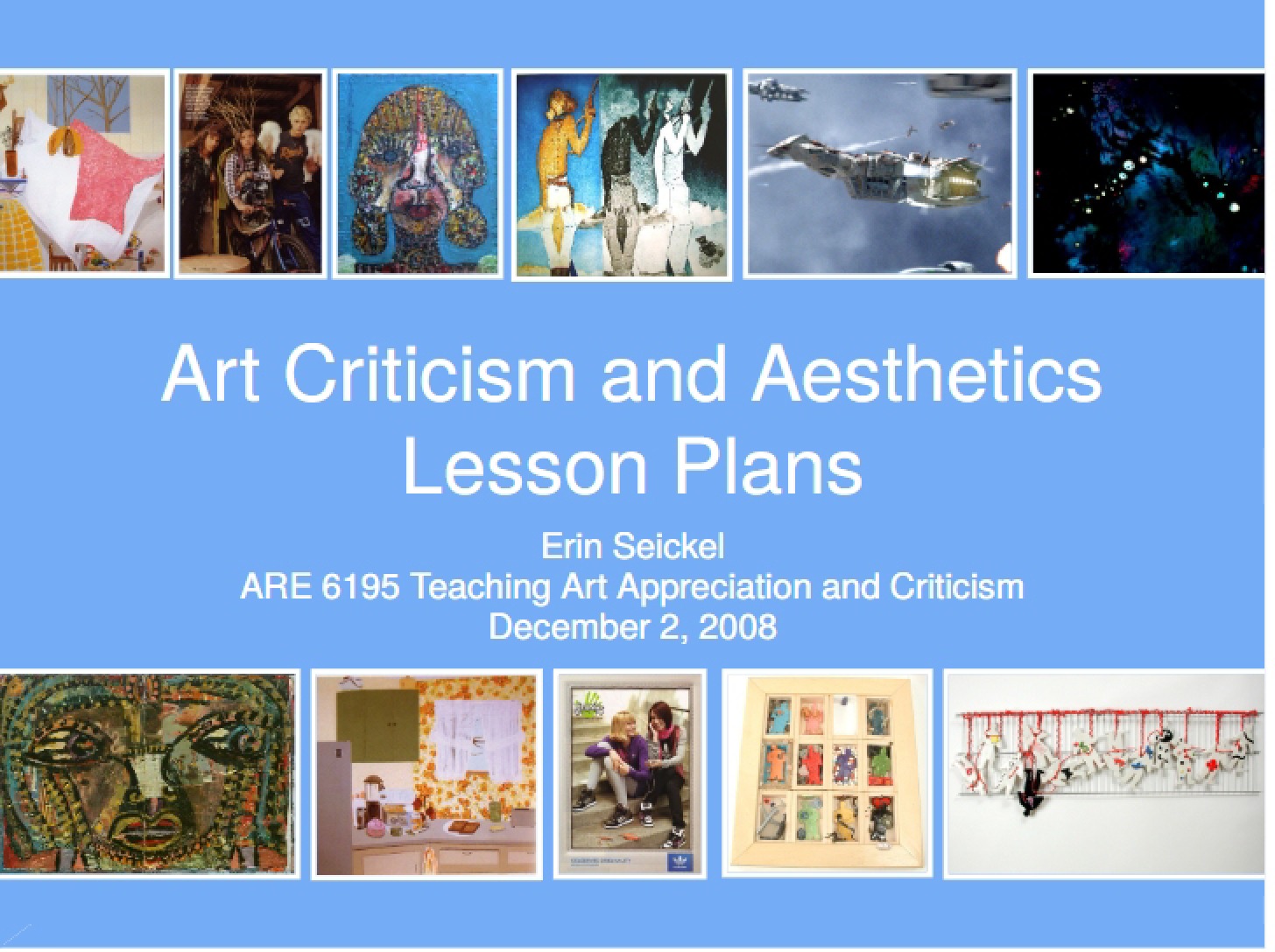 Aesthetics and Art Criticism