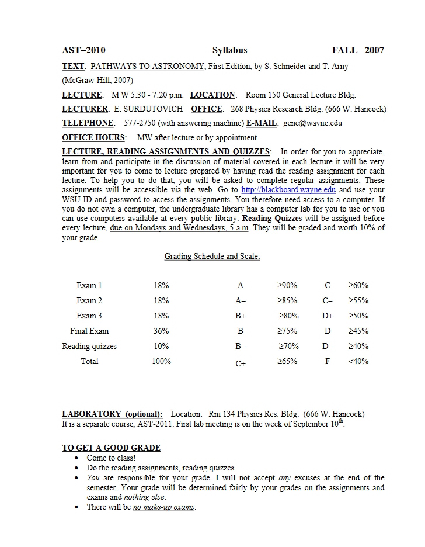 Course Outline