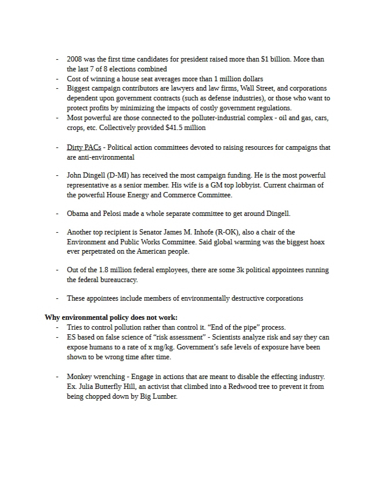 Notes on Environmental Society