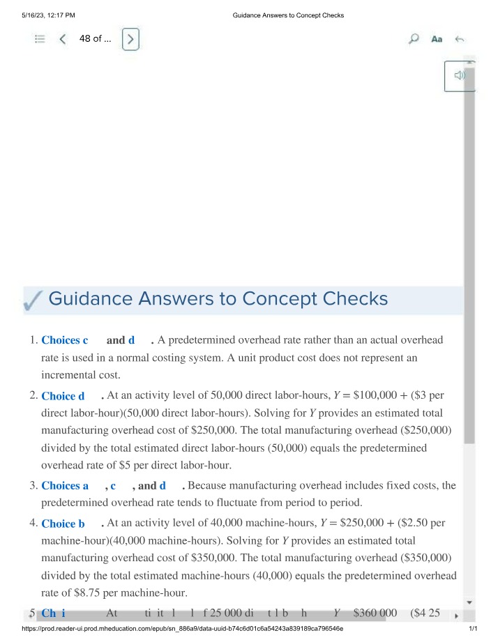 Normal Costing - Predetermined Overhead Rates