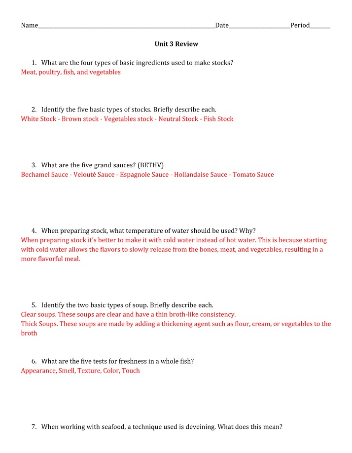 Culinary Fundamentals - Stocks, Sauces, and Soups