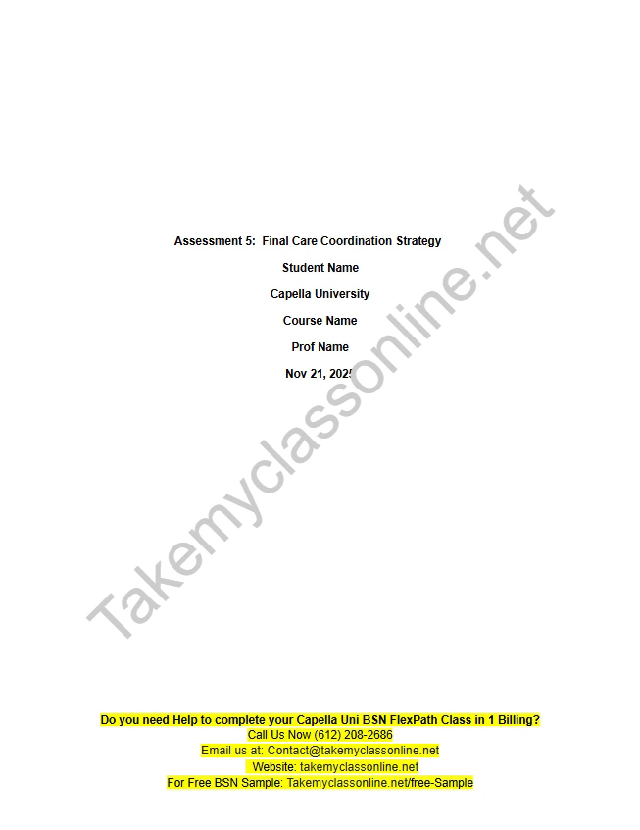 Care Coordination Strategy Final (Assessment 5)
