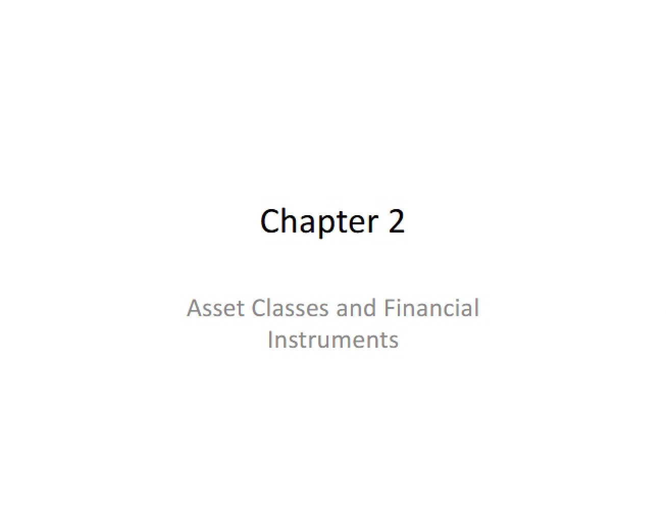Chapter 2 Notes