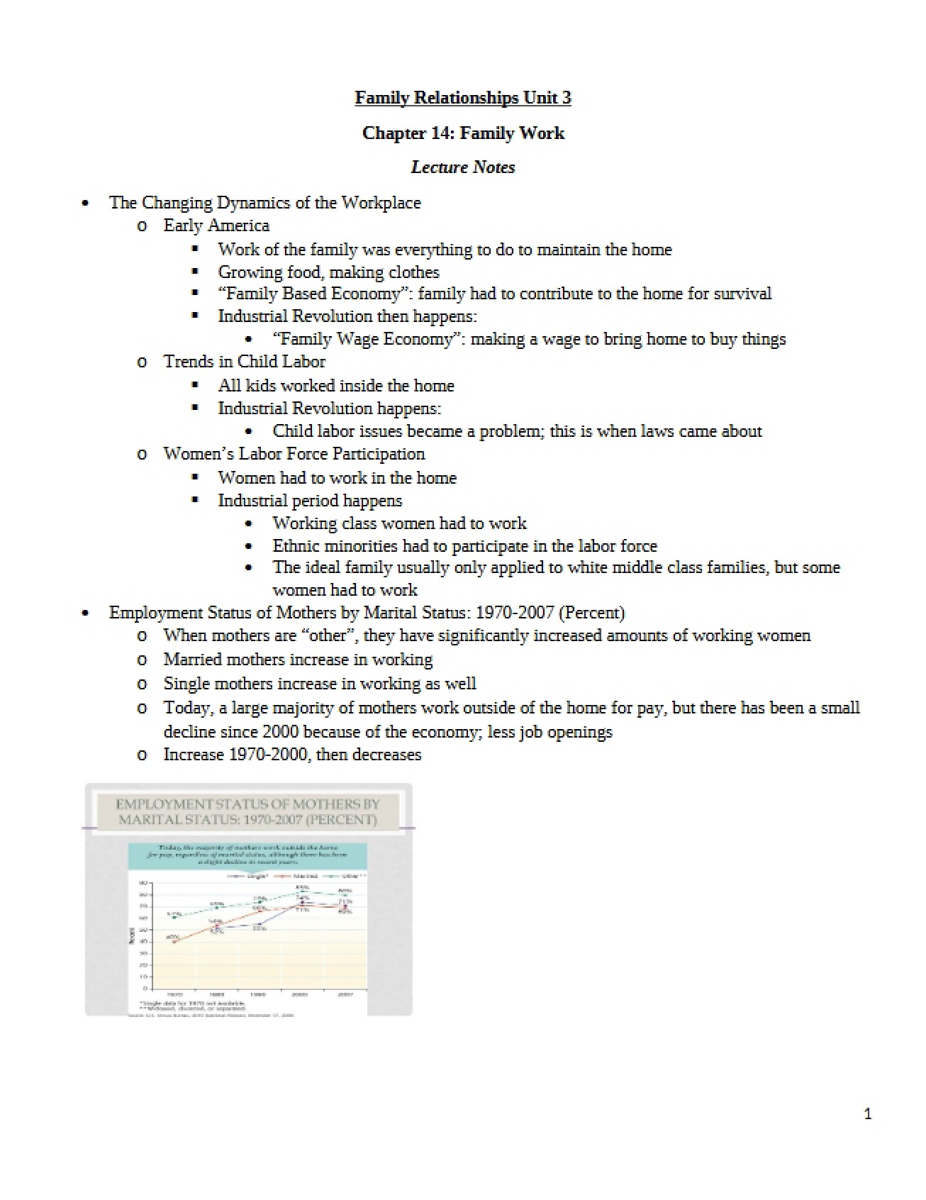 Topic of Family Work from Chapter Fourteen