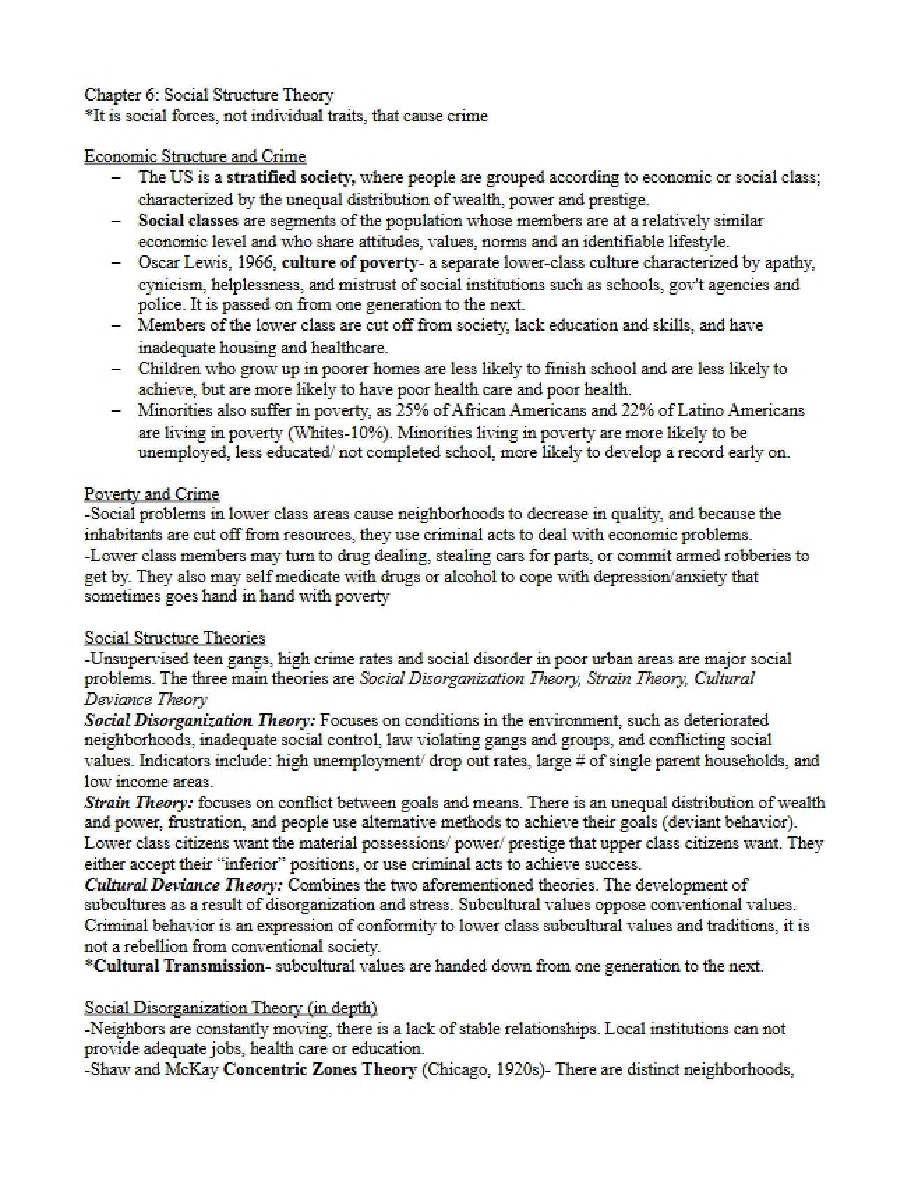 Theory of Social Structure Chapter Six
