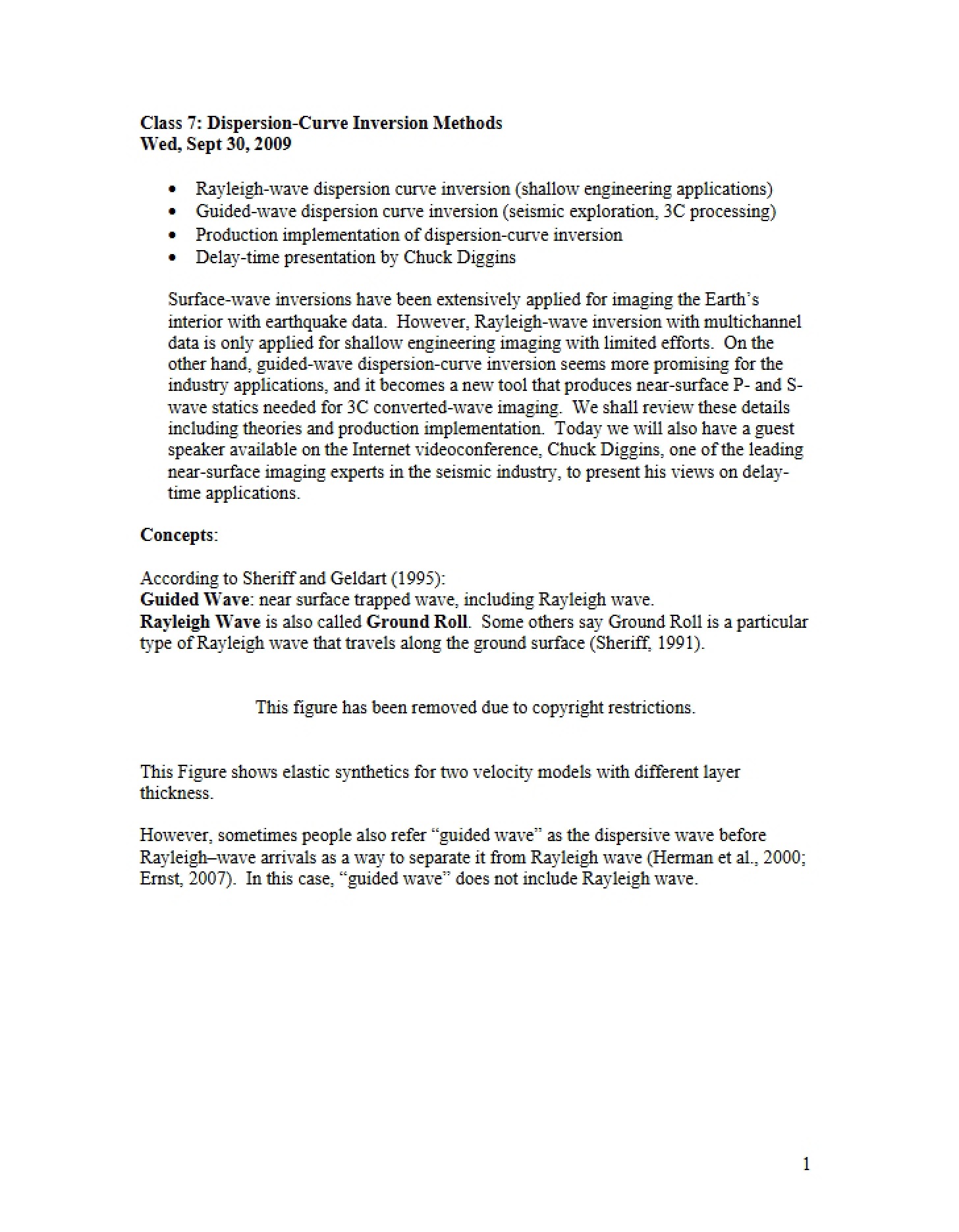 Methods for Dispersion-Curve Inversion - 6 Pages