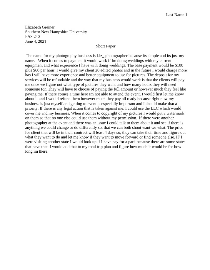 Module 5 Short Paper