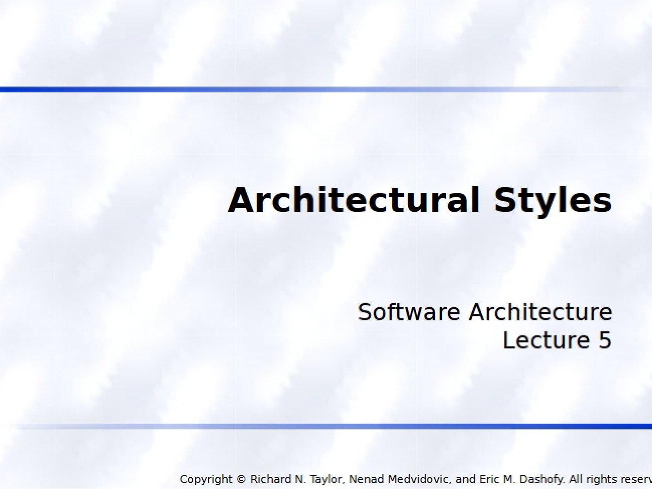 Styles of Architecture